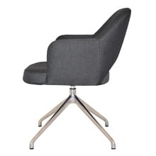 Lex Cotton-Blend Trestle Armchairs (Set of 2)